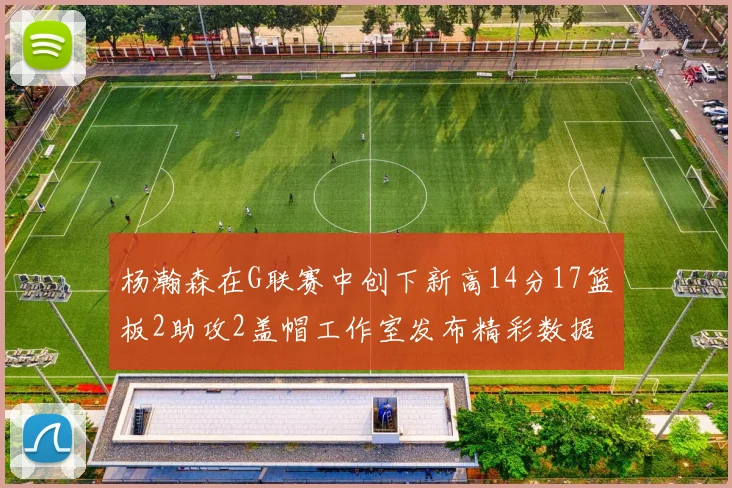 杨瀚森在G联赛中创下新高14分17篮板2助攻2盖帽工作室发布精彩数据海报