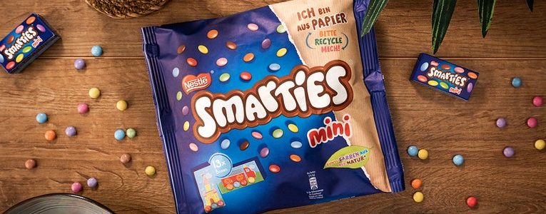 Smarties becomes the first global confectionery brand to switch to recyclable paper packaging